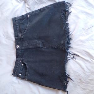 Agolde black jean skirt sz 30
